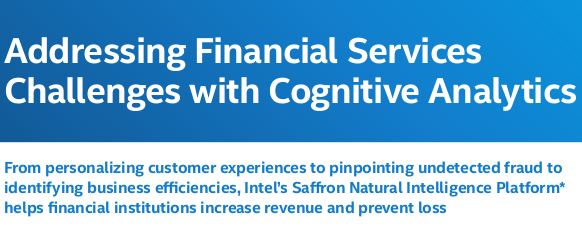 Addressing Financial Services Challenges with Cognitive Analytics Solution Brief-ForDistribution