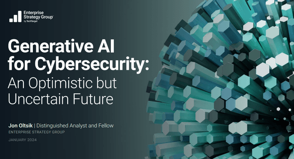 ESG Generative AI for Cybersecurity Analyst Report.
